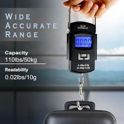 GLUN® Electronic Portable Digital LED Screen Luggage Weighing Scale