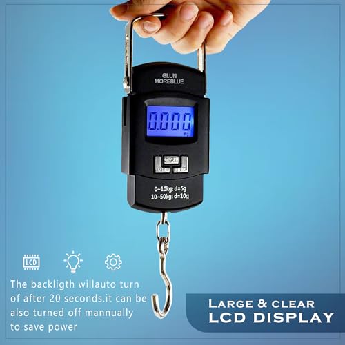 GLUN® Electronic Portable Digital LED Screen Luggage Weighing Scale