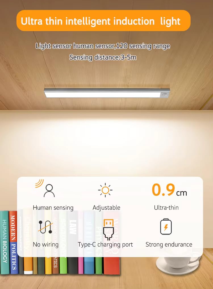 One94Store 40cm Rechargeable Motion Sensor LED Light
