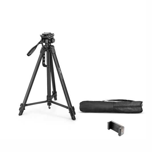 DIGITEK® 67 Inch Foldable Tripod Stand with Phone Holder