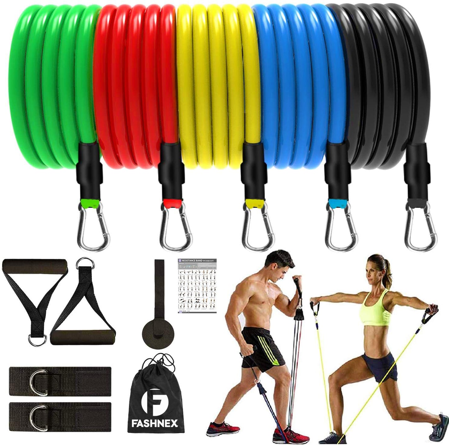 Fashnex Resistance Bands Set for Exercise for Men & Women
