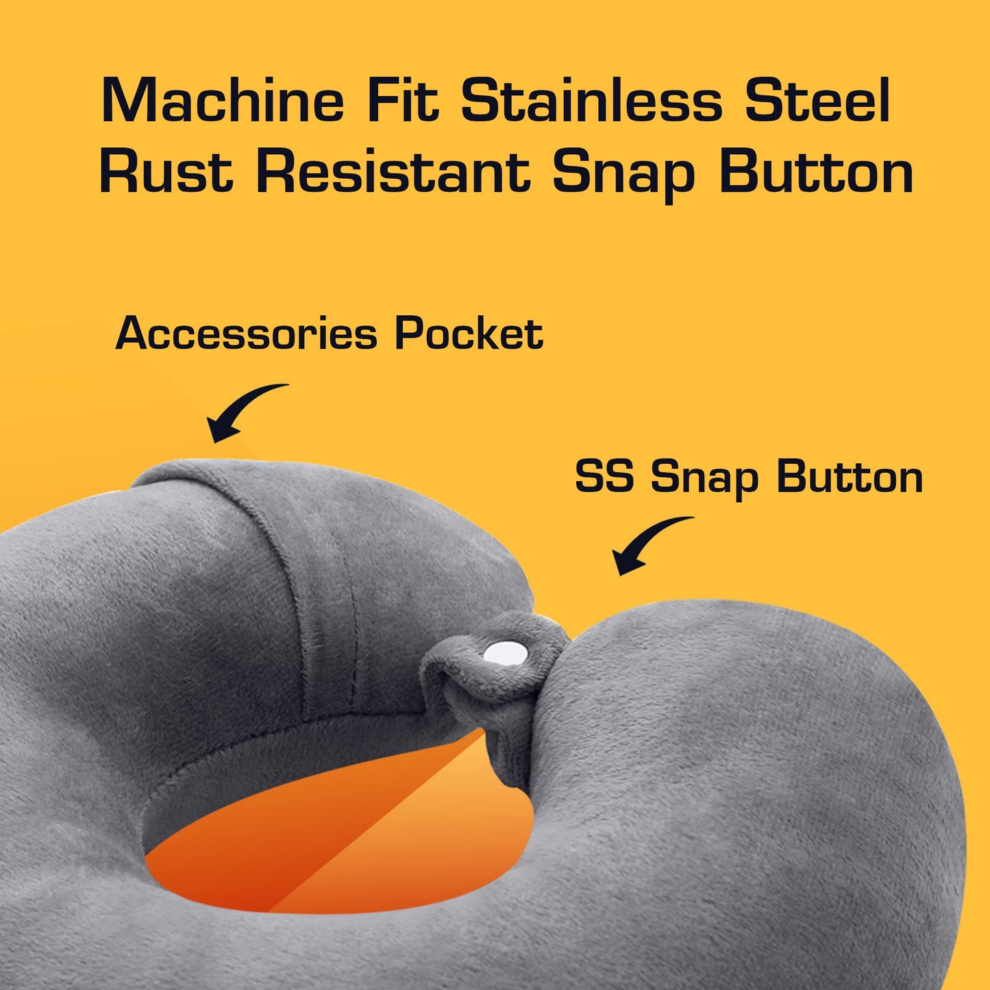 Billebon Premium Grey Neck Pillow