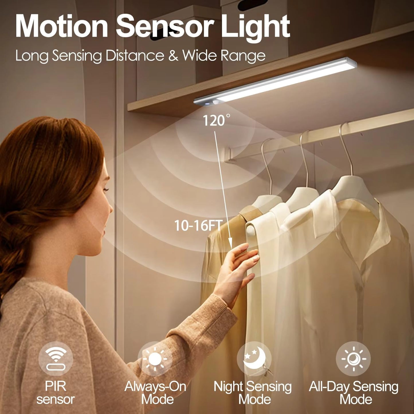 One94Store 40cm Rechargeable Motion Sensor LED Light