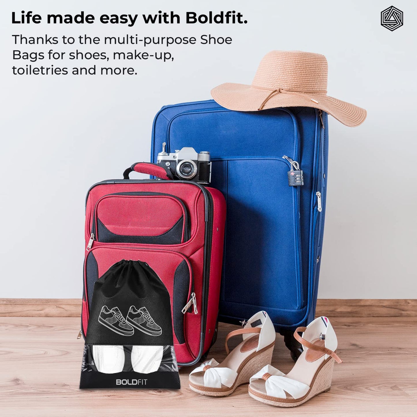 Boldfit Shoe Bag for Travel & Storage Organizer