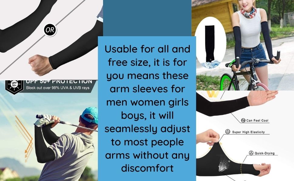 UV Sun Protection Arm Sleeves (Unisex)