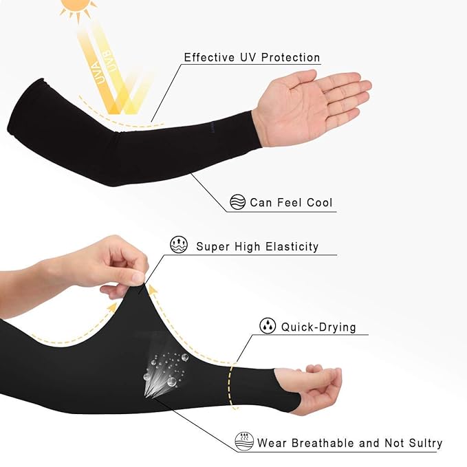 UV Sun Protection Arm Sleeves (Unisex)