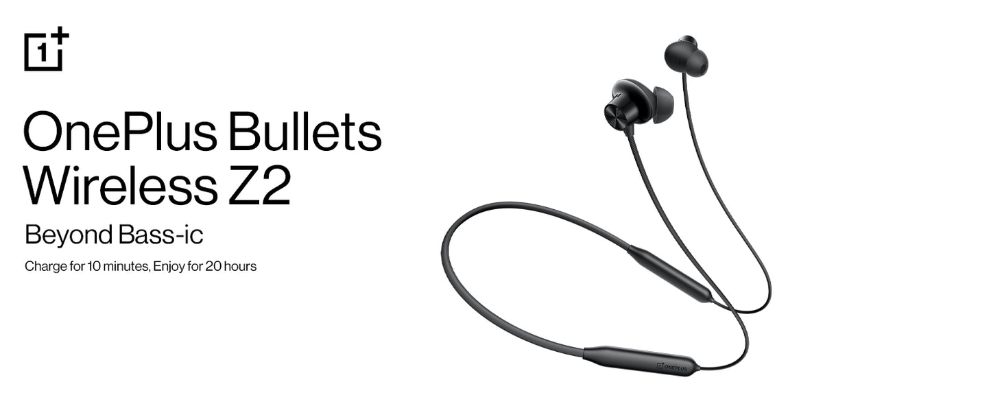 Oneplus Bullets Z2 Bluetooth Wireless in Ear Earphones with Mic