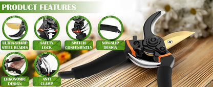 JD FRESH 8 Inch Heavy Duty Gardening Scissor