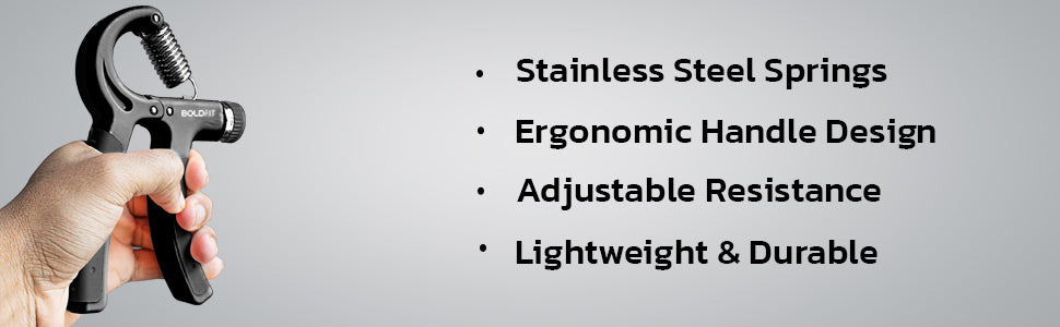 Boldfit Adjustable Hand Grip Strengthener
