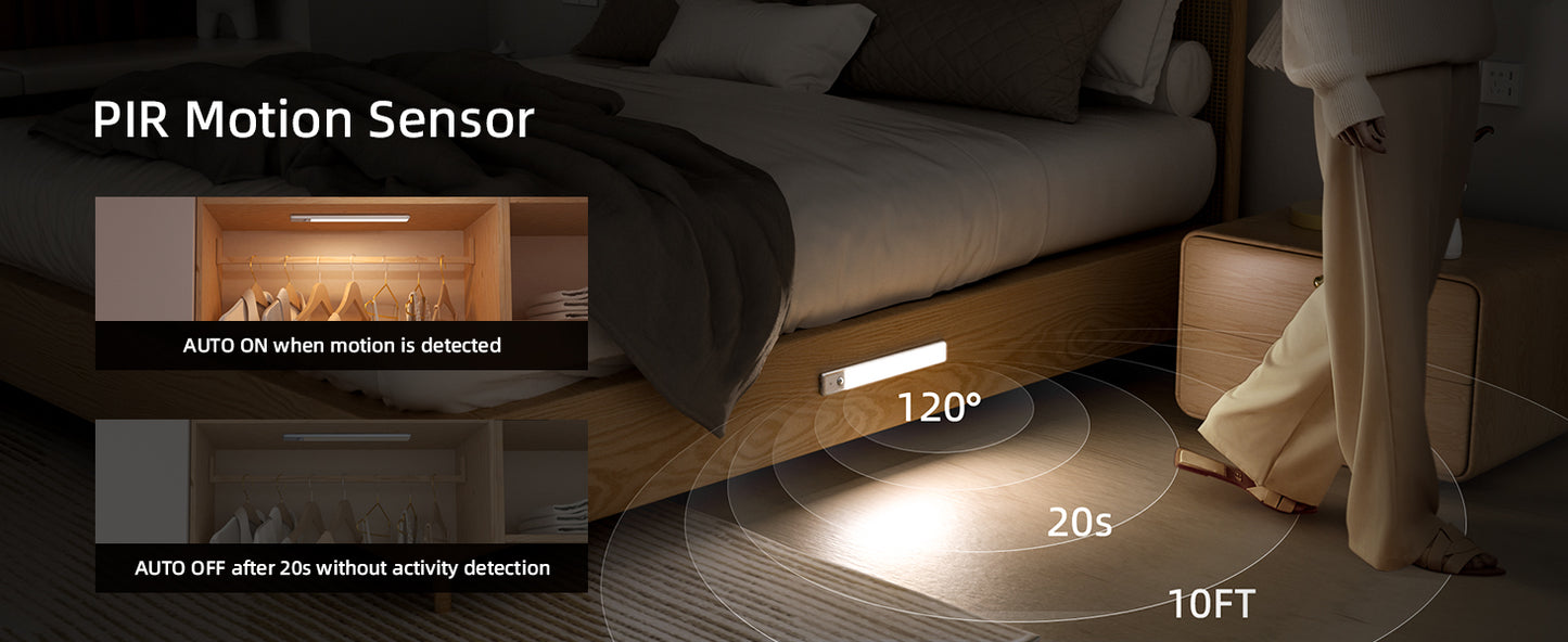 One94Store 40cm Rechargeable Motion Sensor LED Light