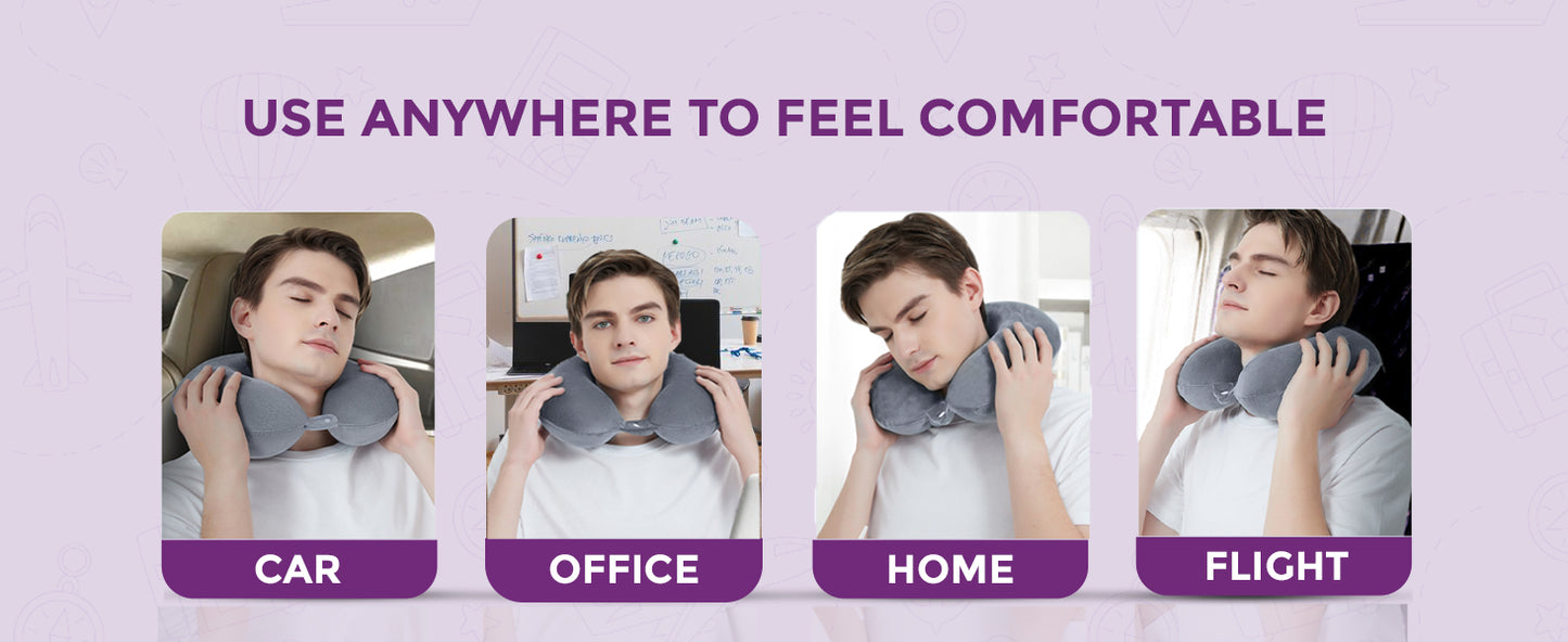 Billebon Premium Grey Neck Pillow