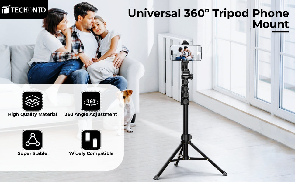 TECHONTO 360° Degree Cell Phone Holder
